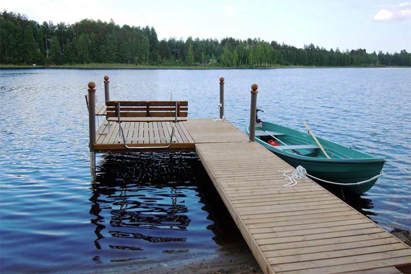 Kaidan Kiho, Kilpikonna huvila laituri ja vene