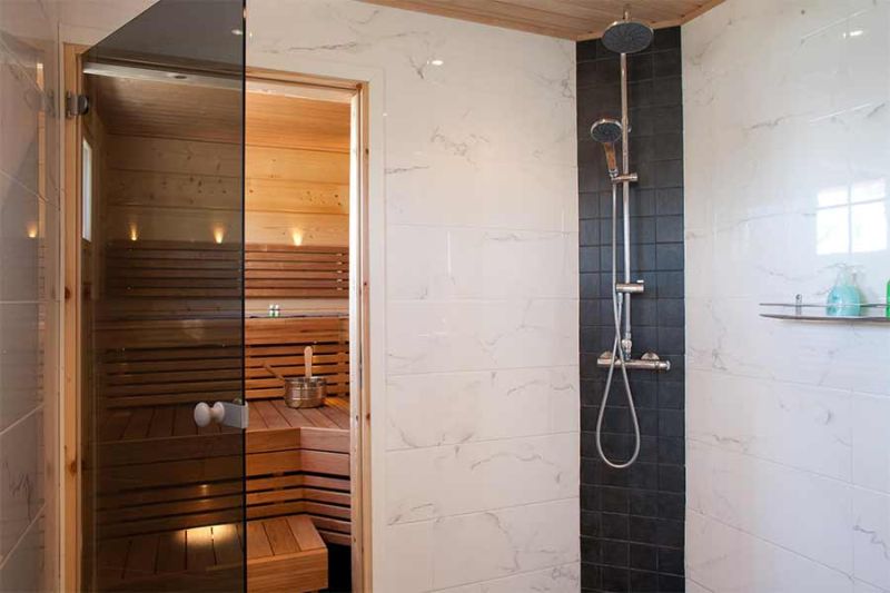 Kaidan Kiho, Kilpikonna huvila kylpyhuone ja sauna